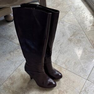Aldo Dark Brown Heeled Boots